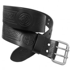Utility Kilt Belt Celtic Knot Embossed Design